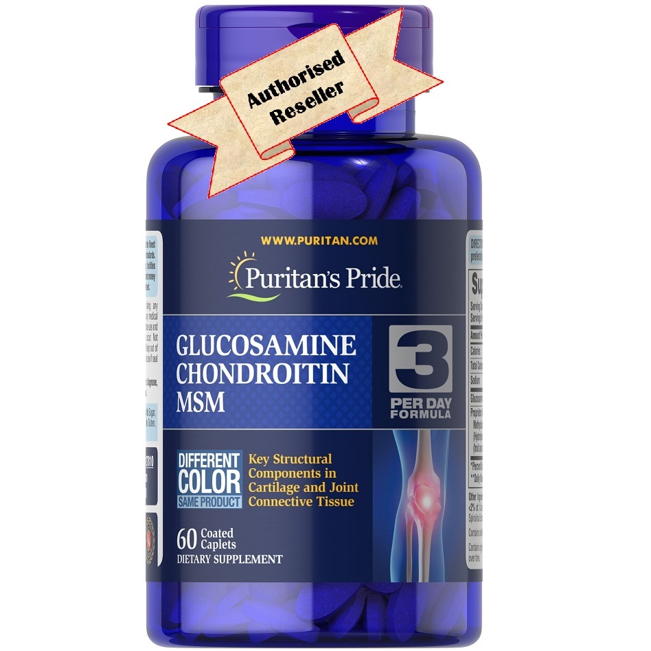 Puritan's Pride Glucosamine, Chondroitin & MSM Joint Soother (3 per day