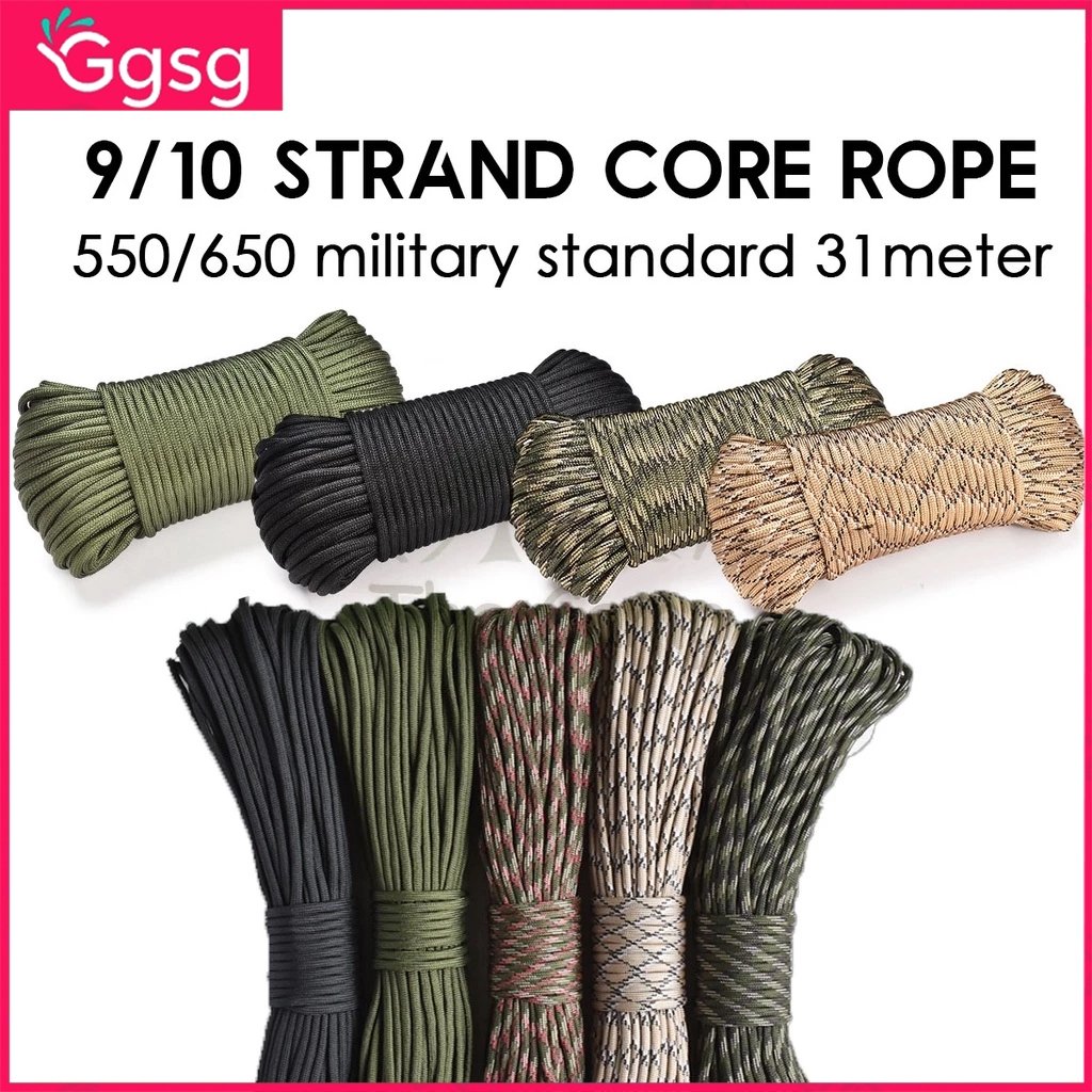 【SG】10 Strand Core 4mm 31m Climbing Rope Paracord Rope Parachute Cord ...