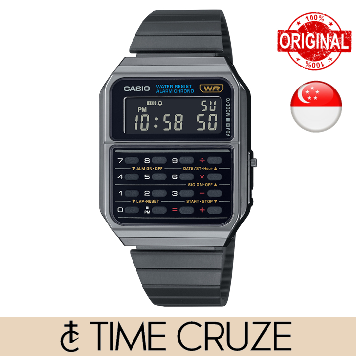 Casio Calculadora Dorado Unisex CA-500WEG-1A