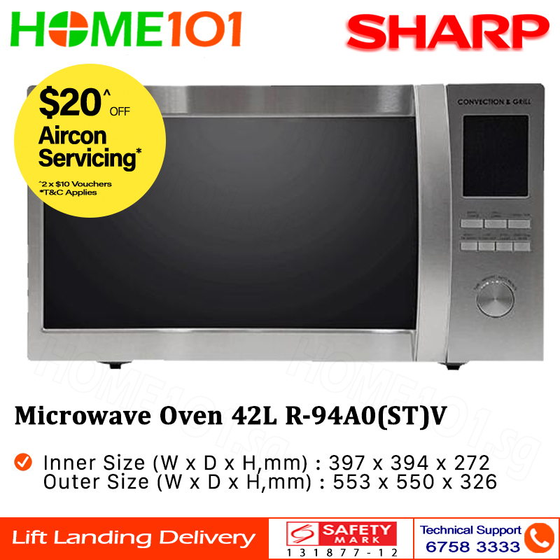Sharp Oven Microwave 42L R94A0(ST)V Shopee Singapore
