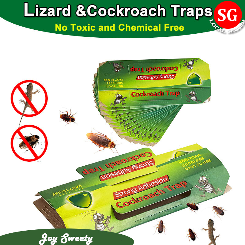 🇸🇬【SG stock】Roach Trap Lizard Traps Stickers Roach Bait roaches ...