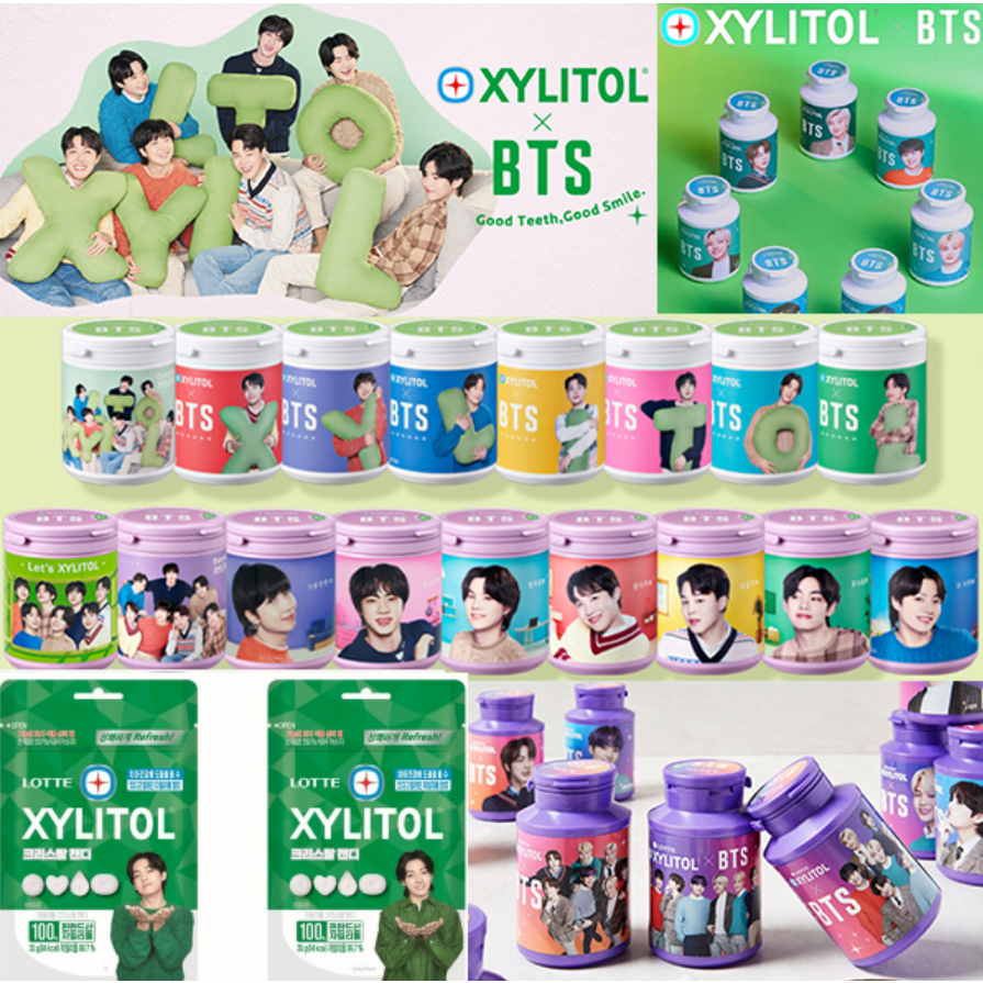 2023 new version Lotte X BTS xylitol crystal alpha & purple star sweet