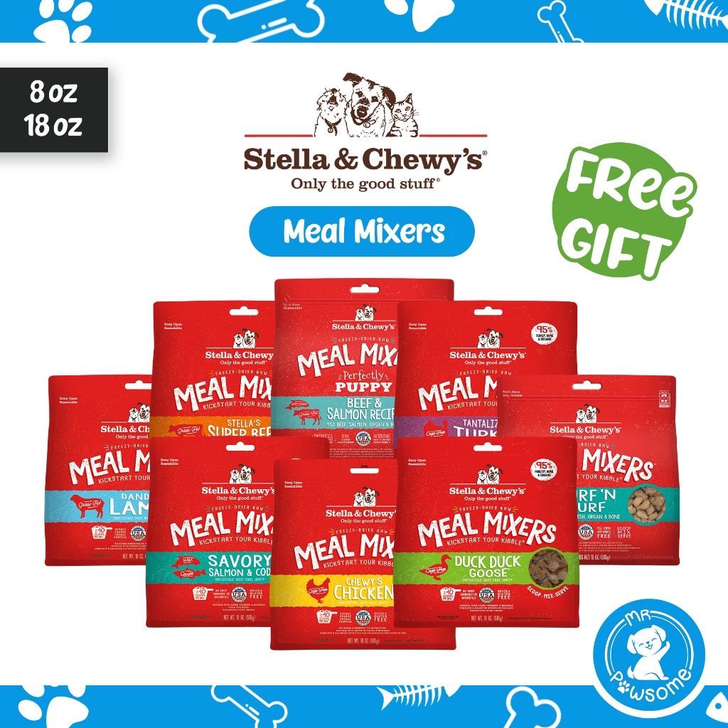 [FREE Wipes] Stella & Chewy's Freeze Dried Meal Mixers Dog Food Topper