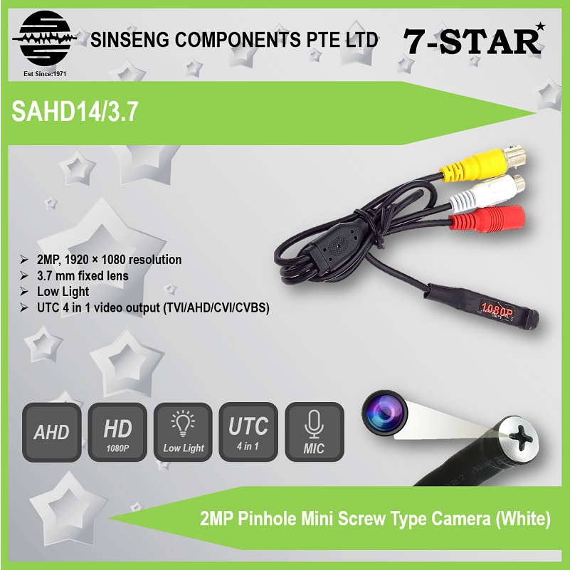 CCTV Hd 1080P 2MP Mini Security Camera 2000tvl F3.6mm 90degree, 4-in-1 - 12