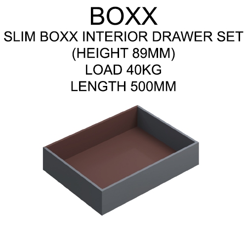 BOXX SLIM BOXX INTERIOR DRAWER SET (HEIGHT 89MM) GREY | Shopee Singapore