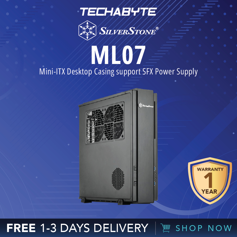 SilverStone ML07 MiniITX Desktop Casing support SFX Power Supply