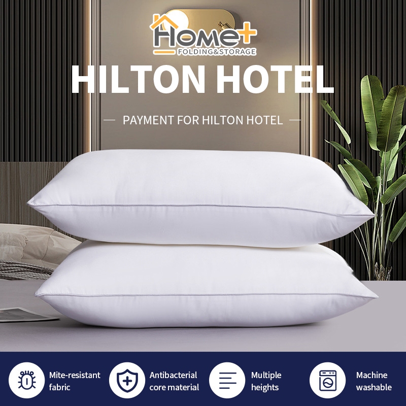 (HOME+) Hilton Pillow Home Sleeper Pillow in Fivestar Hotel Shopee