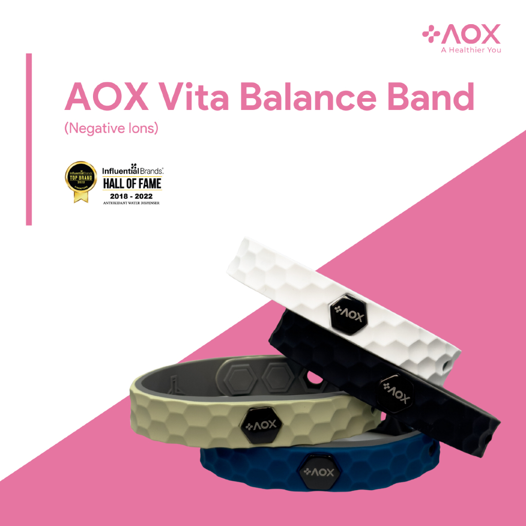 AOX Vita Balance Band (Negative Ions) | Shopee Singapore