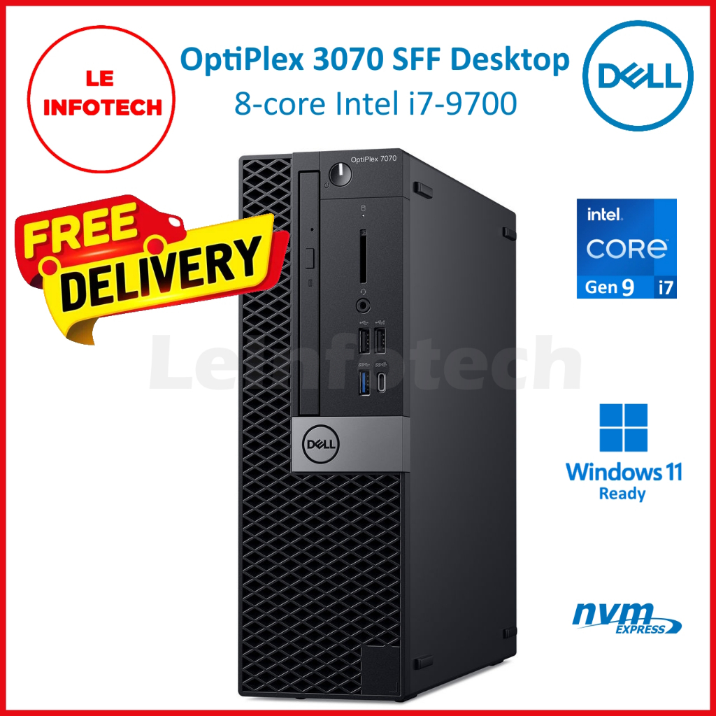 FREE Delivery! Dell OptiPlex 5070 SFF Desktop Intel i7-9700 3GHz