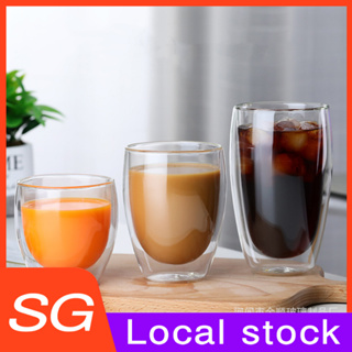 New Heat-resistant Double Wall Glass Cup Beer Espresso Coffee Cup