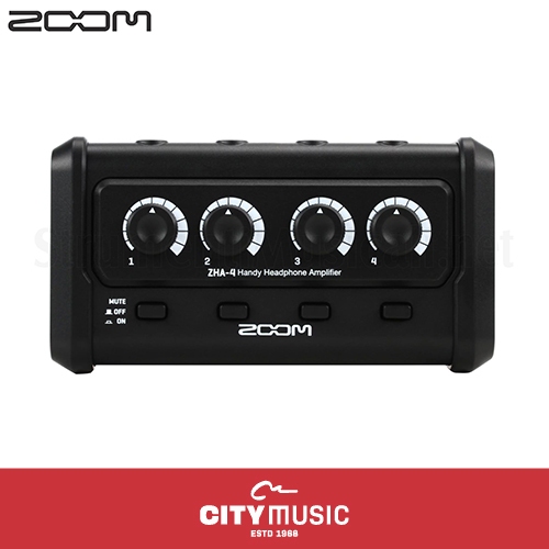 Amplificador de Audífonos ZOOM ZHA-4 - Sonido Nítido para Grabaciones y Podcasti