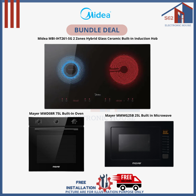 Bundle Deal Hybrid Induction Hob + BuiltIn Oven + Builtin Microwave