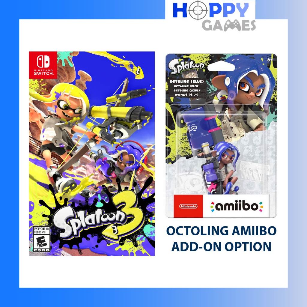 Amiibo Add On Splatoon Nintendo Switch Octoling Amiibo Octoling Blue Shopee Singapore