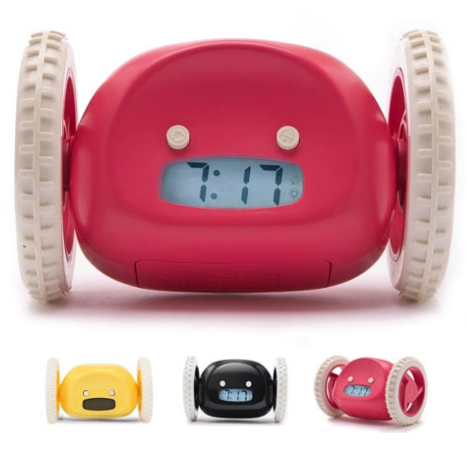 DEALSG Running Alarm Clock on Wheels Extra Loud for Heavy Sleeper Adult ...