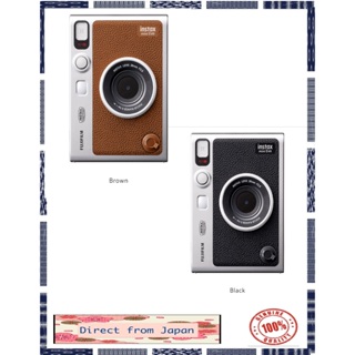 FUJIFILM 2023 Instax Mini Cheki Evo Hybrid Instant Camera Brown Type-C Model