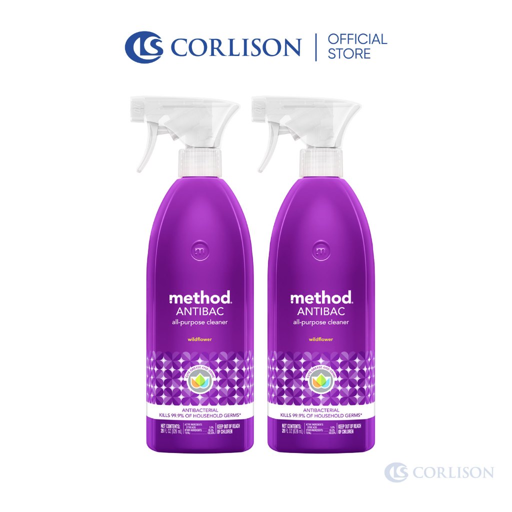 [Bundle of 2] METHOD antibac allpurpose cleaner wildflower 828ml