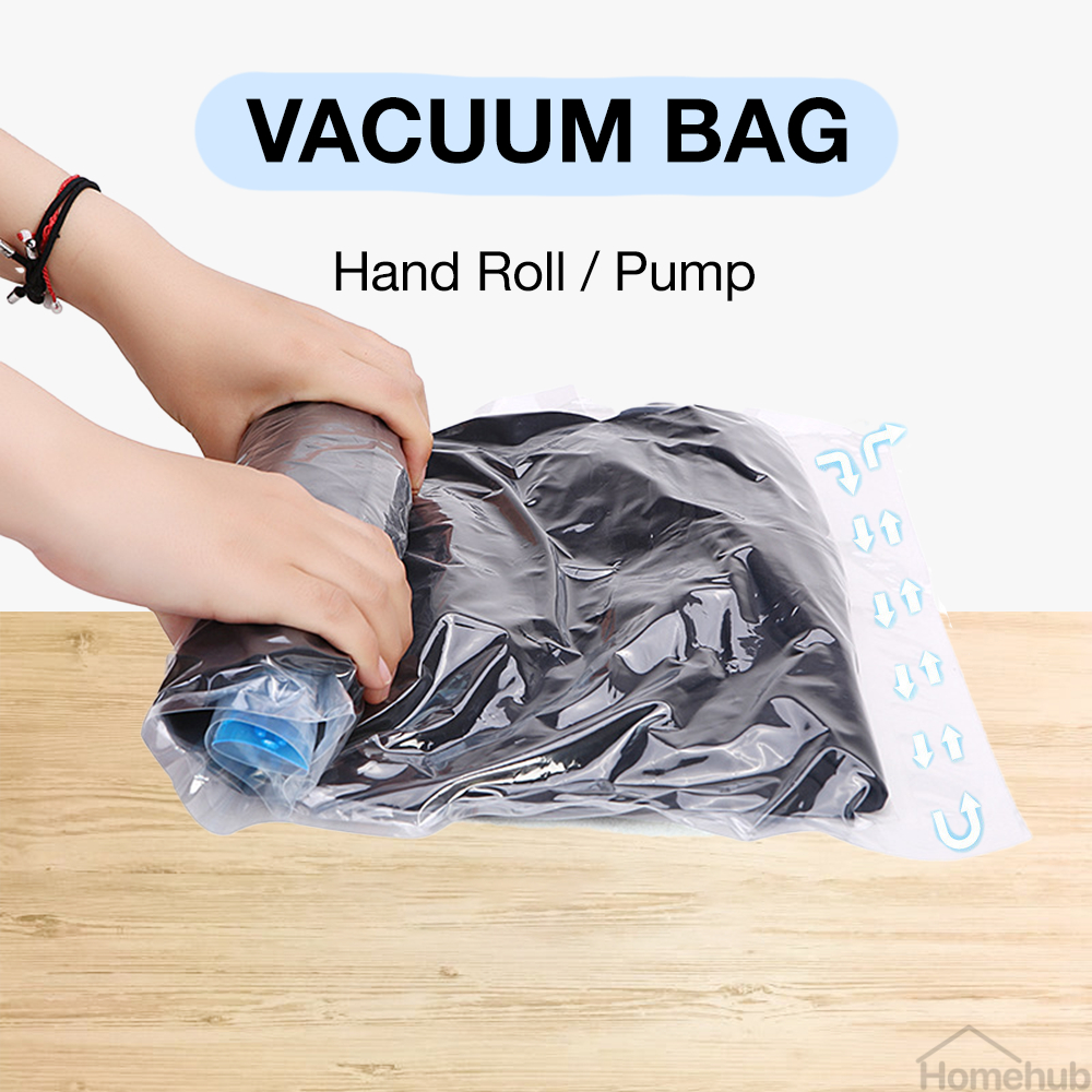 Homehub Vacuum Storage Bag Ziplock Vaccum for Travel Compression