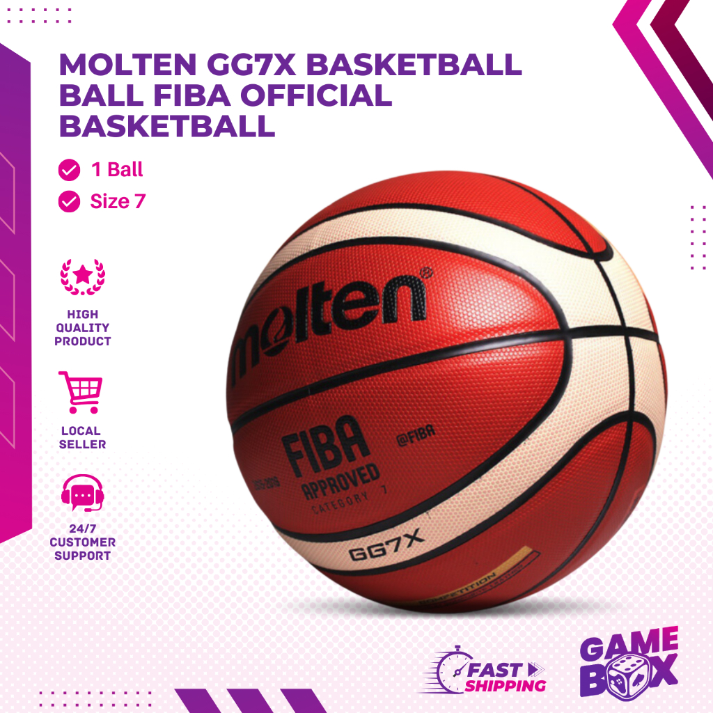 Molten GG7X Basketball Ball FIBA Official Indoor/Outdoor Basketball
