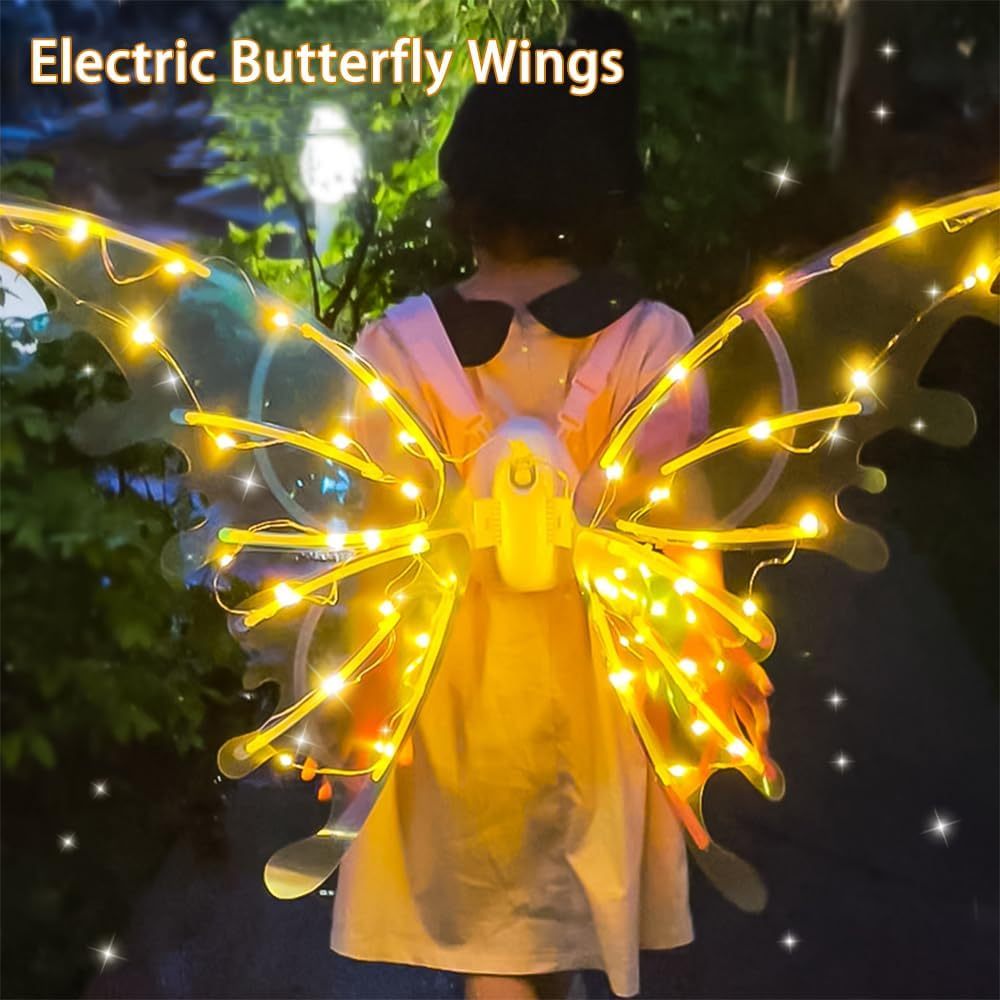 【SG Stock】DIY Assembly Electrical Butterfly Wings Electrical Moving ...
