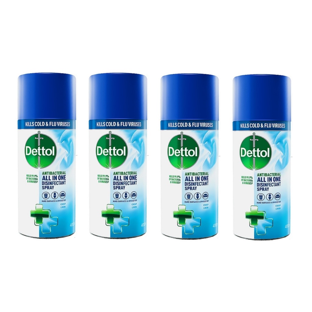 Buy Now to AVOID 9 GST (Bundle of 4) 400ml DETTOL DISINFECTANT SPRAY