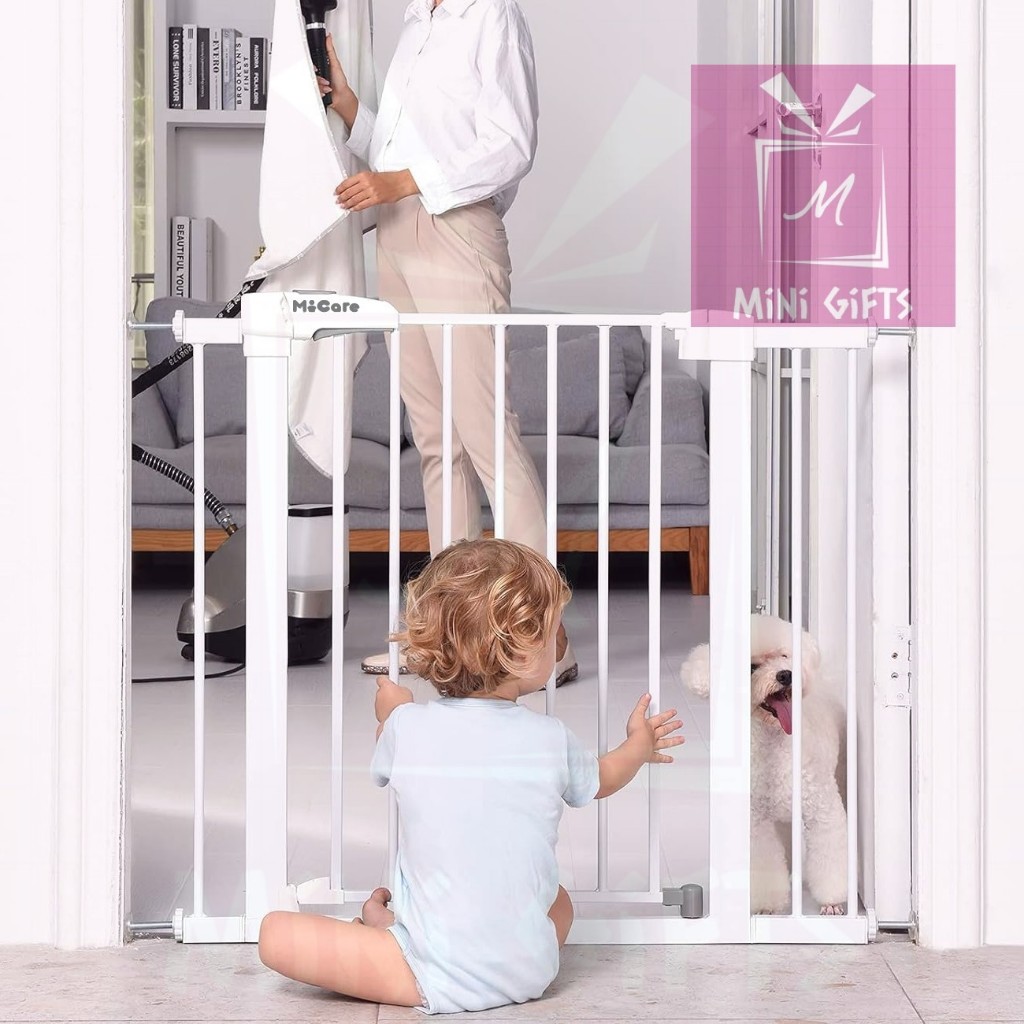 【MICARE】Auto Close Safety Gate Baby Safety Gate Infant Kids Pet Dog Cat