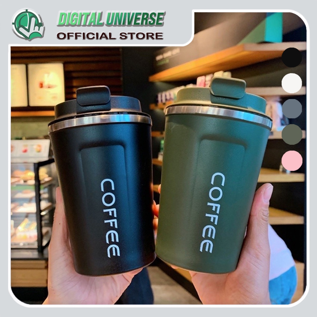 380/510ml 304 Double Layer Stainless Steel Coffee Mug Car Thermos Mug ...