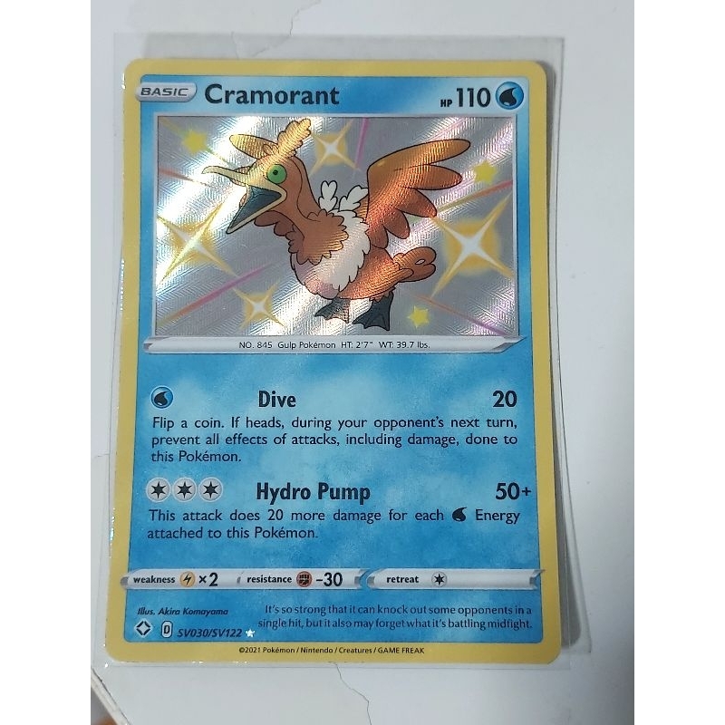 Pokemon cramorant shining fates baby shiny card | Shopee Singapore