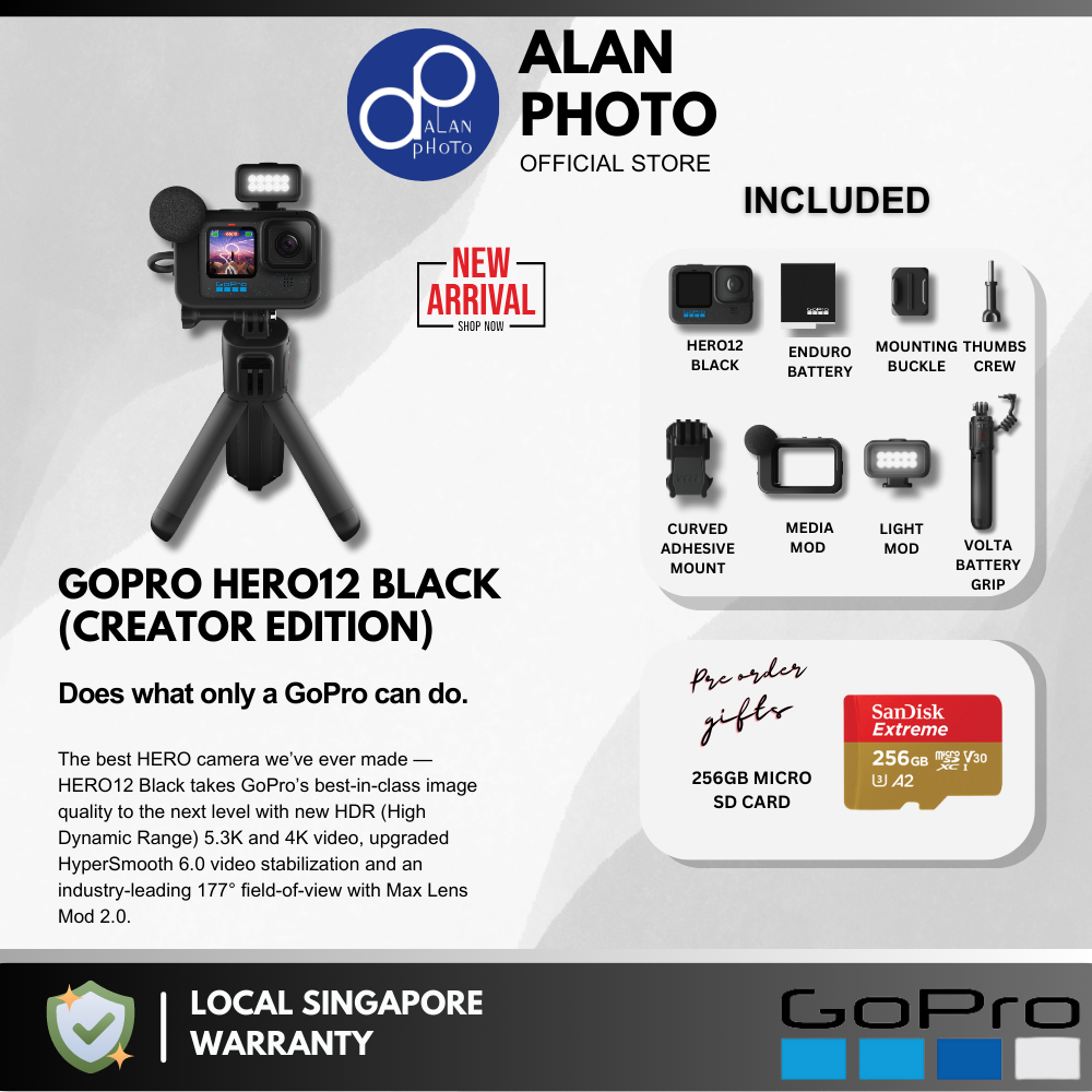 Caméra sport Gopro HERO12 BLACK - CHDHX-121-RW