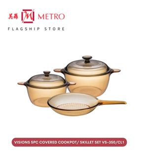  Visions 5pc Dutch Oven Cookware Set with 5L Stewpot