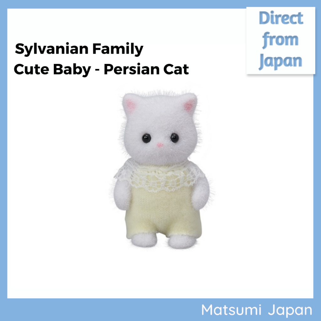 Sylvanian Families Dollhouse Furry Animal Persian Cat Triplets