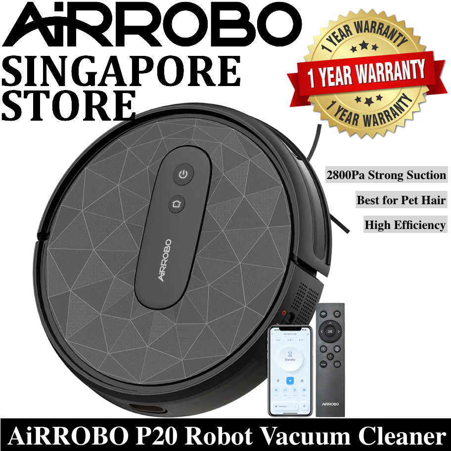 (Official Store)AiRROBO P20 Robot Vacuum Cleaner 2800Pa Strong Suctions