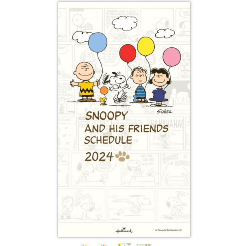 【Too Cute！★Slim size★SNOOPY★New★2024 planner diary datebook schedule