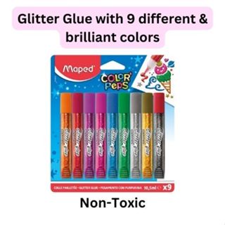 1 Pack (10pcs Different Colors Glitter Glue Sticks) - Non-Toxic Washable  Glitter Glue Sticks Set, DIY Art & Craft Glitter Pens, Glitter Glue Gel  Pens