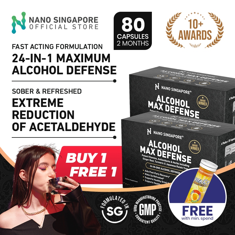 [Buy 1 Get 1 New Launch Promo] Alcohol Max Defense Anti Hangover Pill Drinking Aid, Hangover