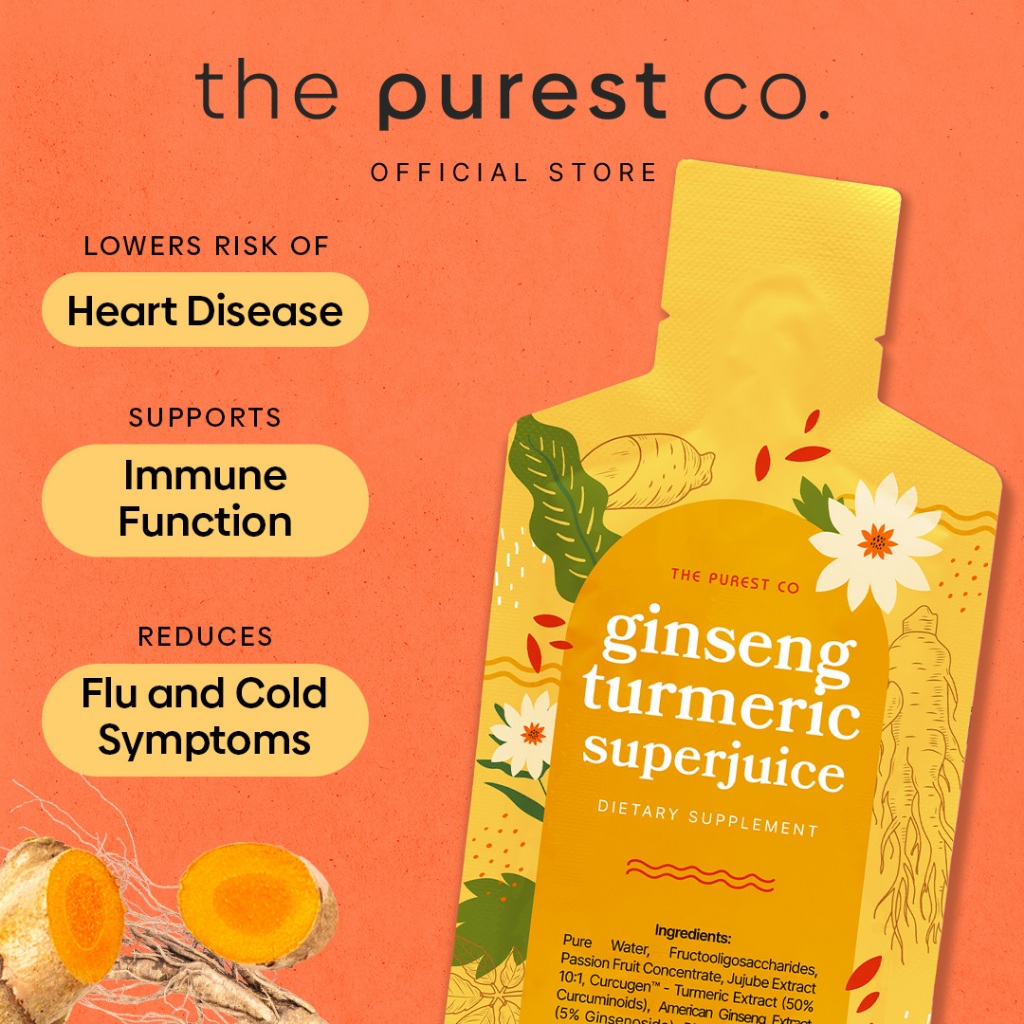Purest Co Ginseng Turmeric (Boost Joints, Immunity & Energy) | Shopee ...
