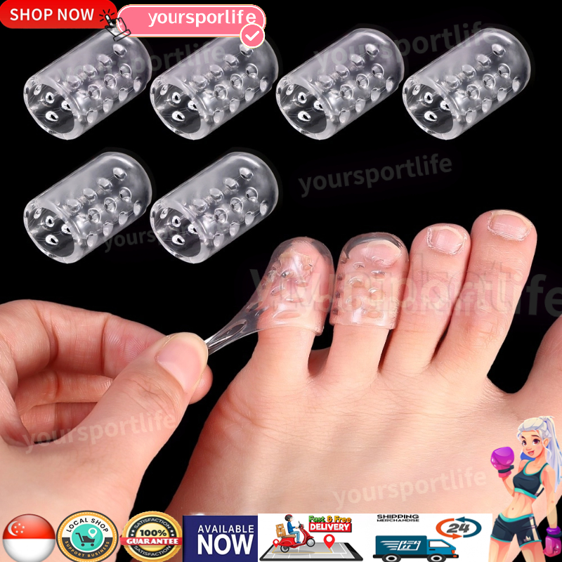 5pcs Silicone Toe Caps Anti-Friction Breathable Toe Protector Prevents ...