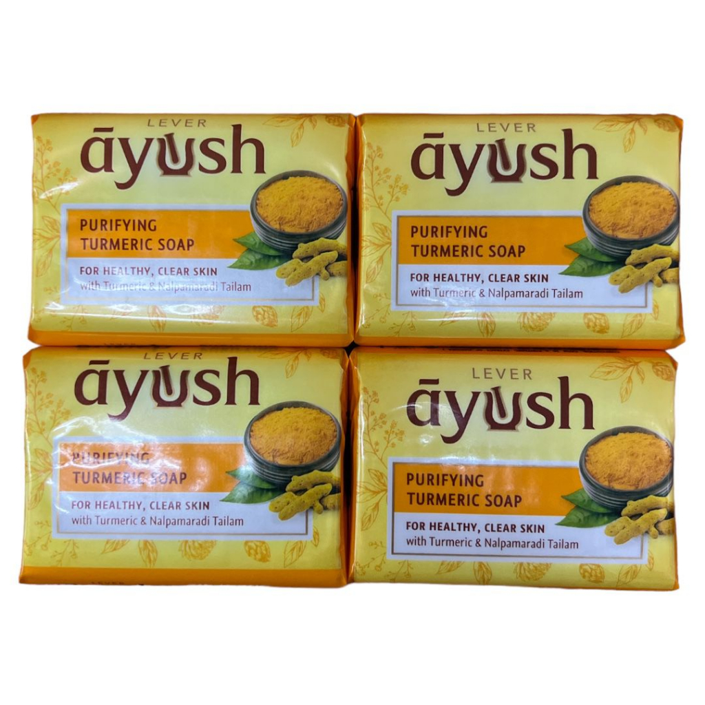 AYUSH PURIFYING TURMERIC BAR SOAP (4 PCS) Shopee Singapore