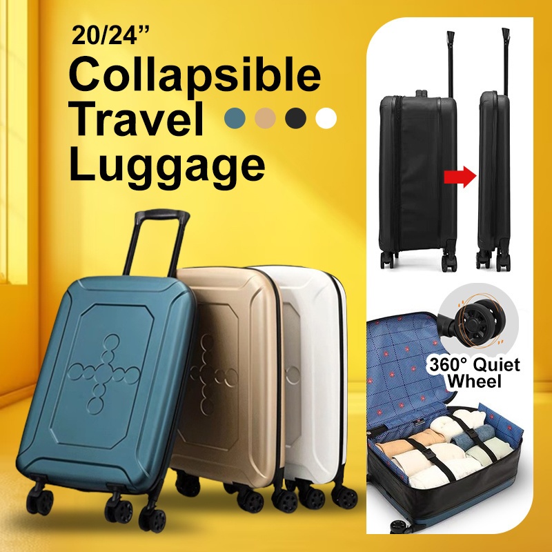 Ready stock Collapsible Travel Luggage 20 inch 24 inch Shopee Singapore