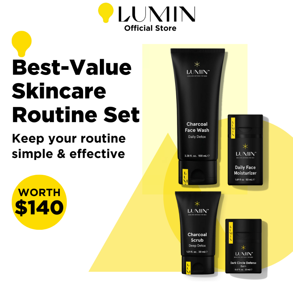 LUMIN Class Act Bundle Complete Skincare Routine Brighten Tired Looking Skin Fade Acne Scars Shopee Singapore