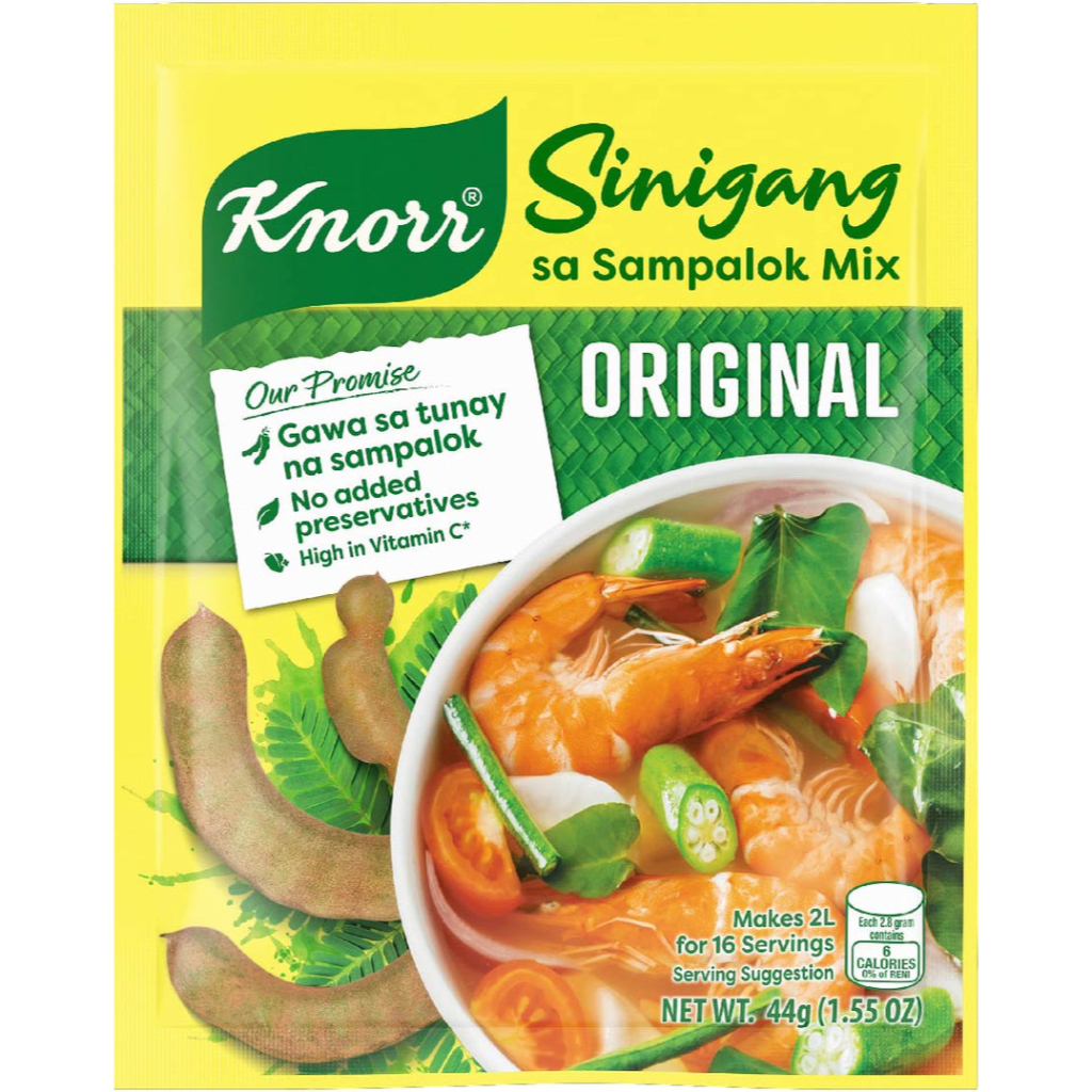 Knorr Sinigang Sa Sampalok Mix 44g - [Pack of 2/4 or 10] | Shopee