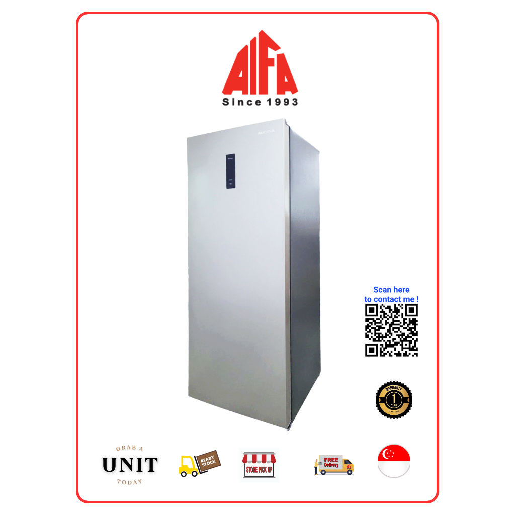 Aucma Upright Freezer BD236W Non Frost Commercial Chest Freezer Fridge