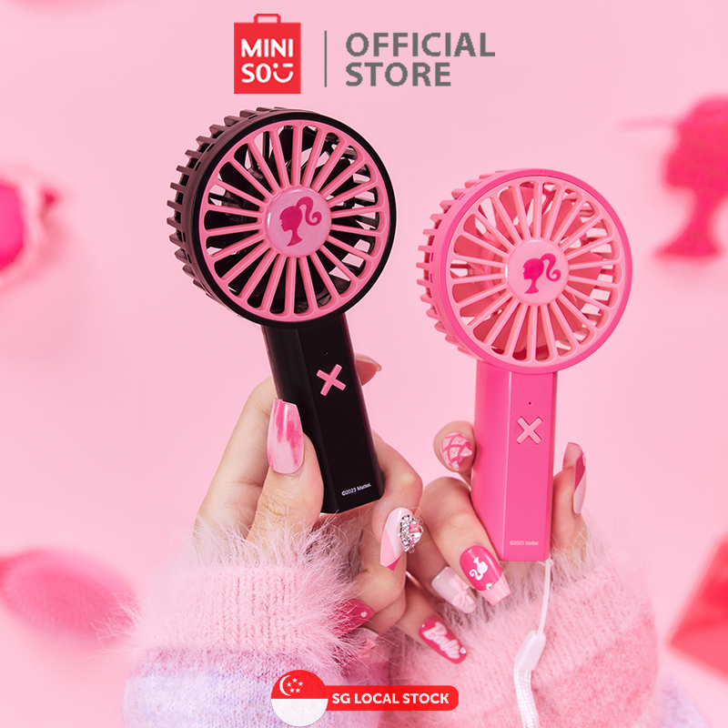 MINISO Barbie Collection Handheld Fan Shopee Singapore