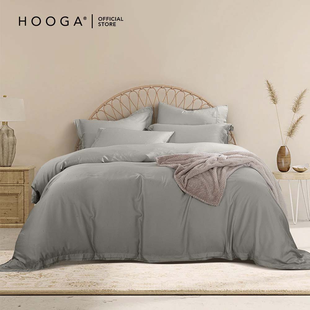 Hooga Olav Albinna 1200TC TENCEL Bedsheet Quilt Cover Set Shopee