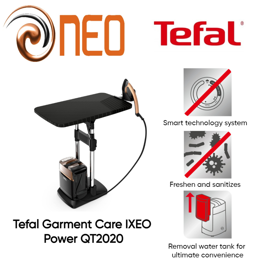 Tefal QT2020 Garment Steamer Care IXEO Power 2170W 2 YEARS WARRANTY