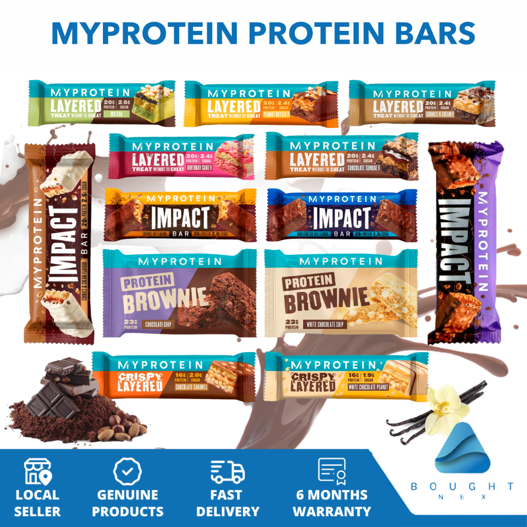 Myprotein Protein Bar - 1pc, Low Carb, Post Workout, No Sugar, Assorted ...