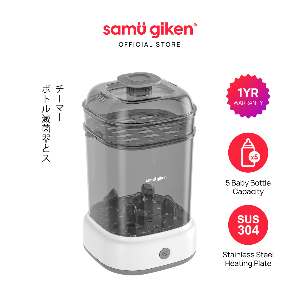 Samu Giken Baby Bottles Sterilizer Steamer with Big Capacity