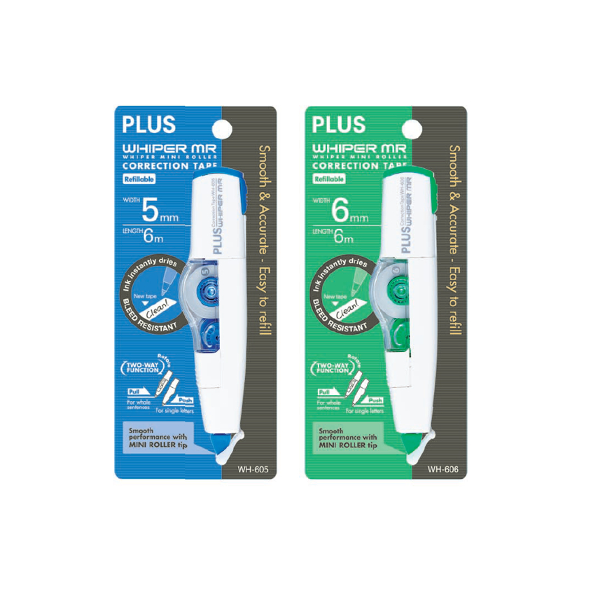 Plus Correction Tape Whiper PT 6 Mm - Corpo X1, X3 (Modelli 48-759 E 732) - Nastro Correttore Ricaricabile