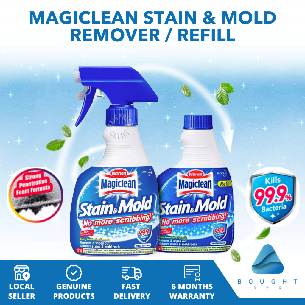 Magiclean Bathroom Stain & Mold Remover - 400ml Refill, Powerful ...