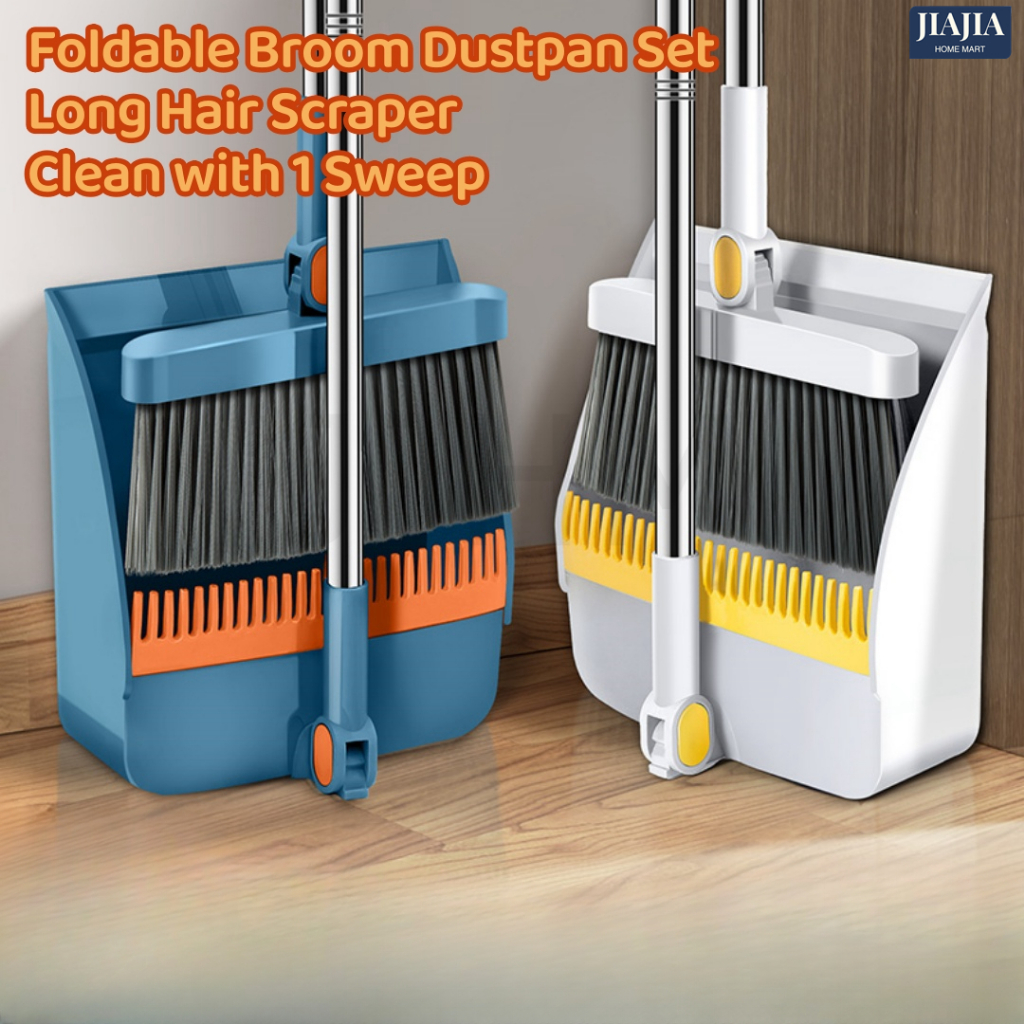 SG Seller READY STOCK Rotatable Broom and Wind Proof Dust Pan with