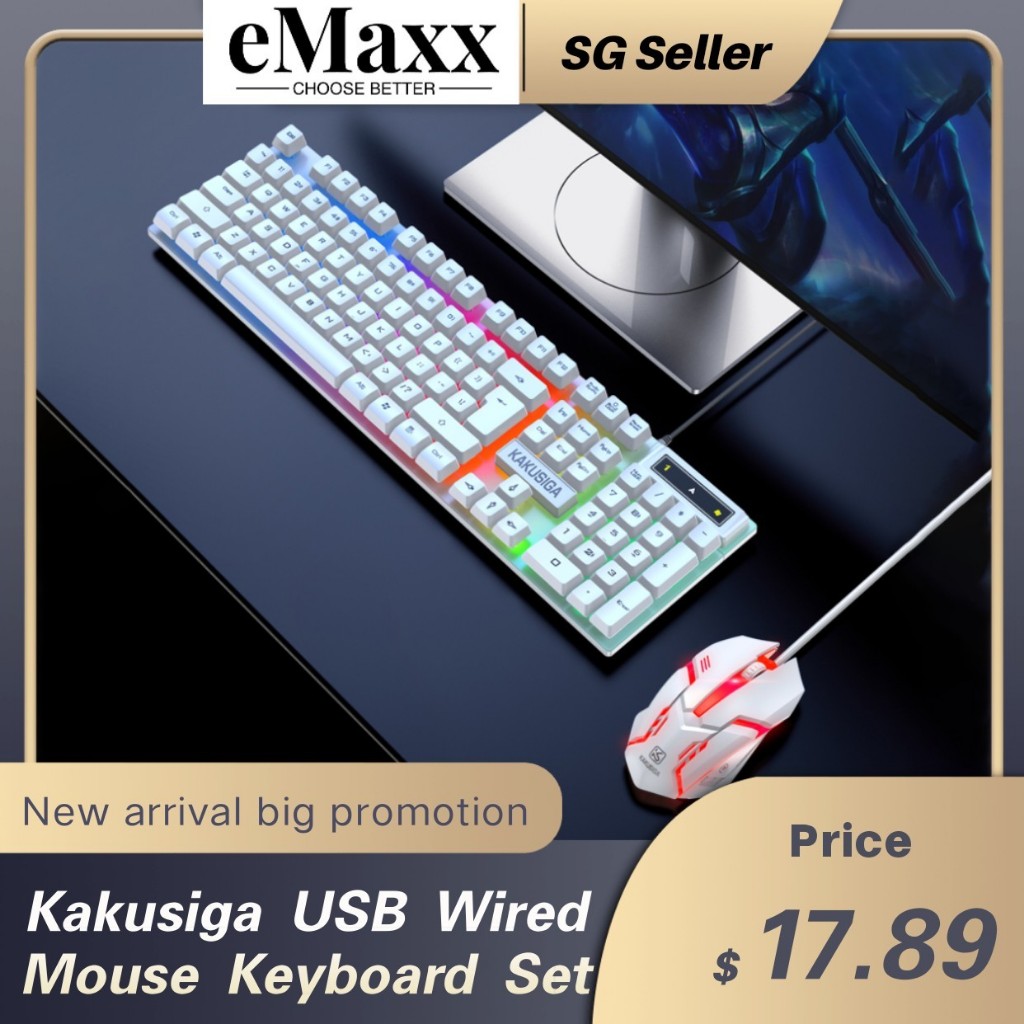 Kakusiga fashion colorful keyboard and mouse set basic mice and ...